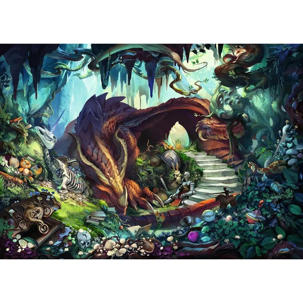 Ravensburger Exit Puzzle 17378 In the Dragon's Cave - 759 piece puzzle for adults and children aged 12 and over
