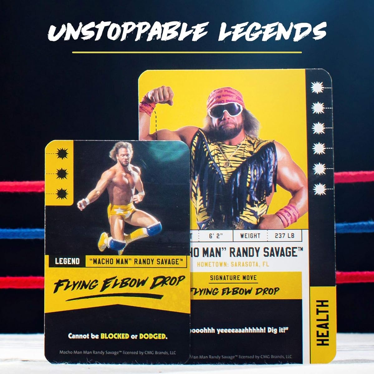 Ravensburger WWE Legends Royal Rumble Card Game for Kids and Adults - Includes 30 WWE Legends