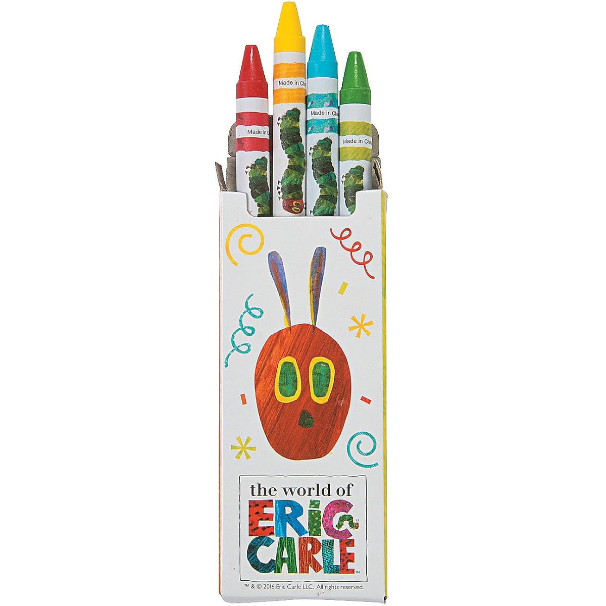 Fun Express Very Hungry Caterpillar Crayon Boxes 4-24 Crayons for Kids Educational and Learning Activities