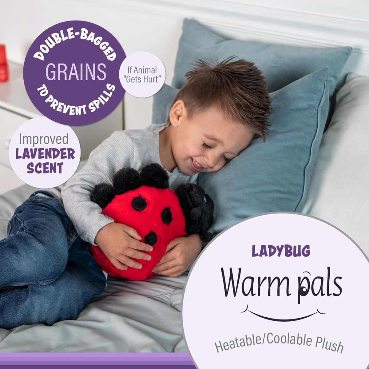 1i4 Group Warm Pals Ladybug Cozy Lavender Scented Plush Stuffed Animal Cool Bedtime Comfort Plush
