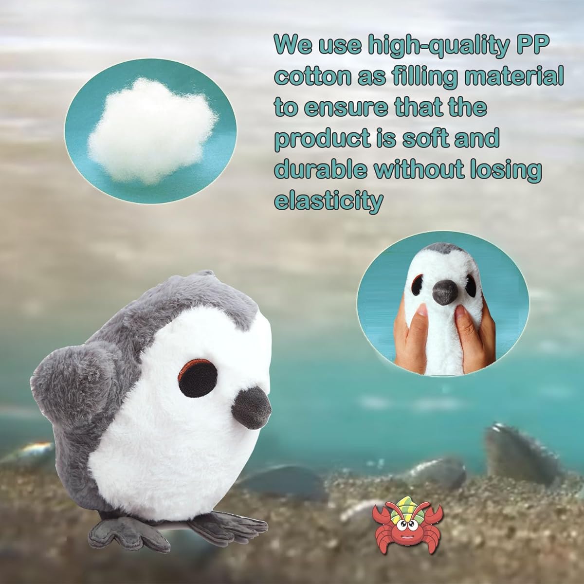 Nenzhu-11 Inch Penguin Stuffed Animal Penguin Stuffed Animal Perfect Penguin Stuffed Animal Gift for Boys and Girls Ages 3 and Up