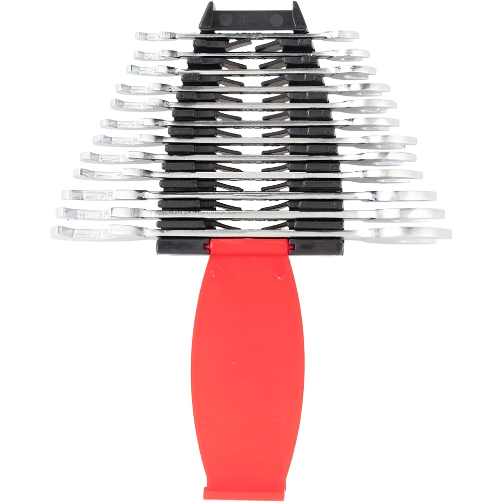 TONE Thin Spanner Set (with holder) DSTO1200P Red/Black Contents: 12 items