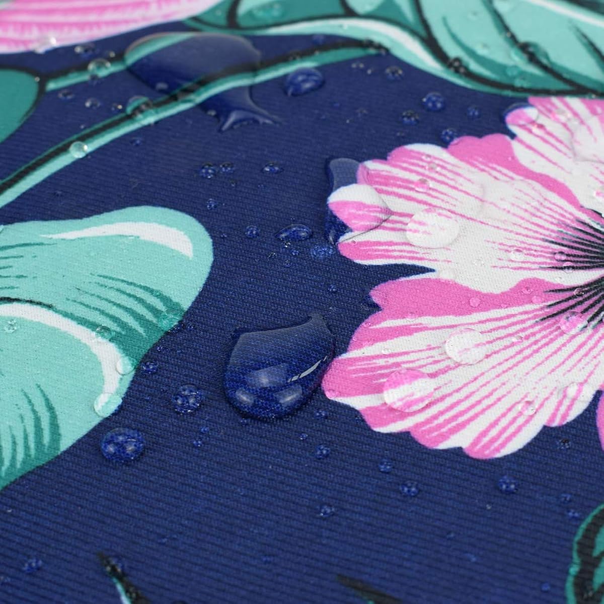 CLOUDMUSIC Ukulele Case Waterproof Ukulele Backpack Hawaiian Hibiscus Flower for Soprano Concert Tenor Multicolor