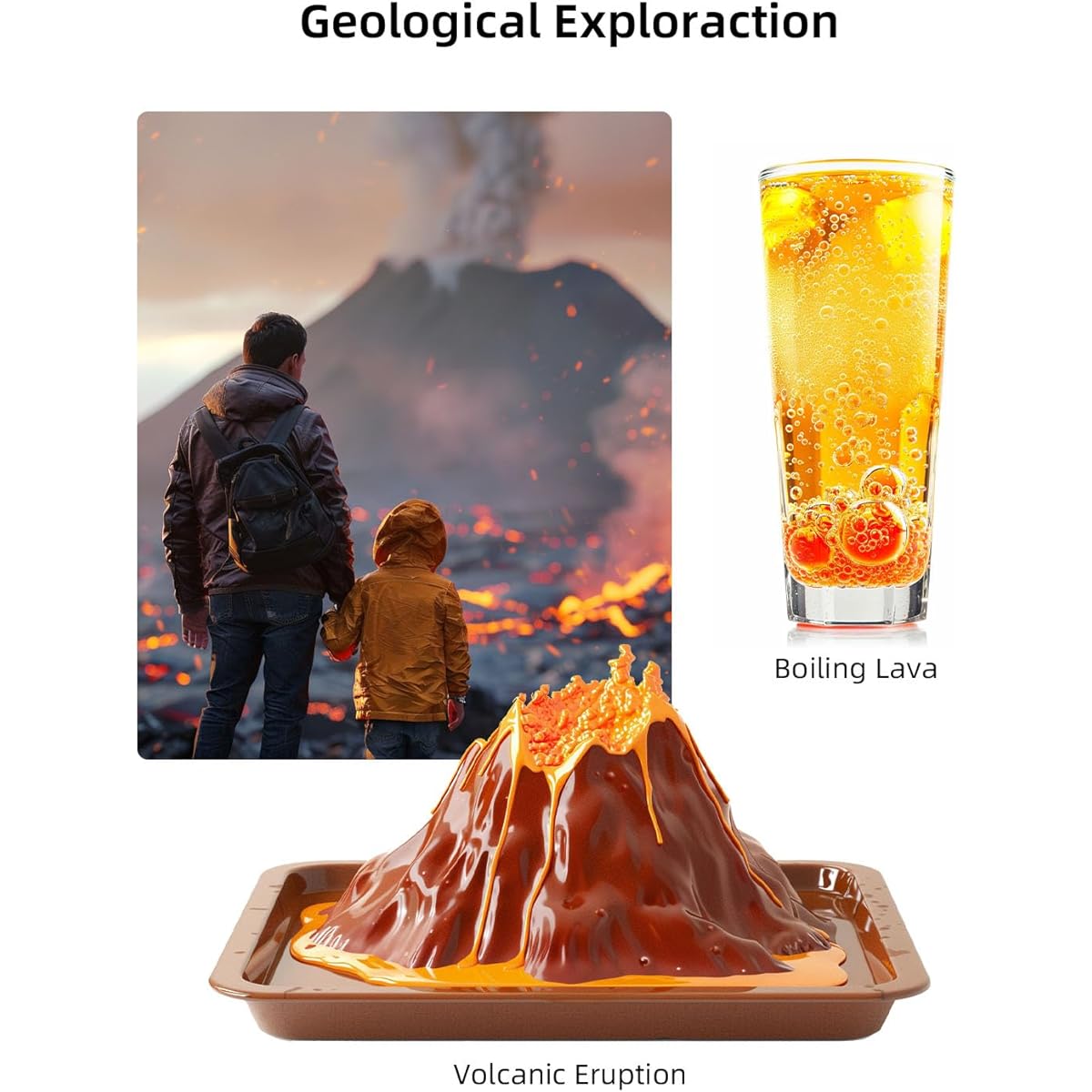 5 in 1 Science Lab Kit for 4-6 Years Old Kids 52 Step Science Experiment Toys for Girls & Boys Geological Exploration Plants Magic Crystals Climate Secrets Undersea World