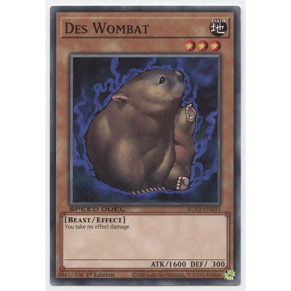 Des Wombat - SGX2-ENE03 - Common - First Edition.