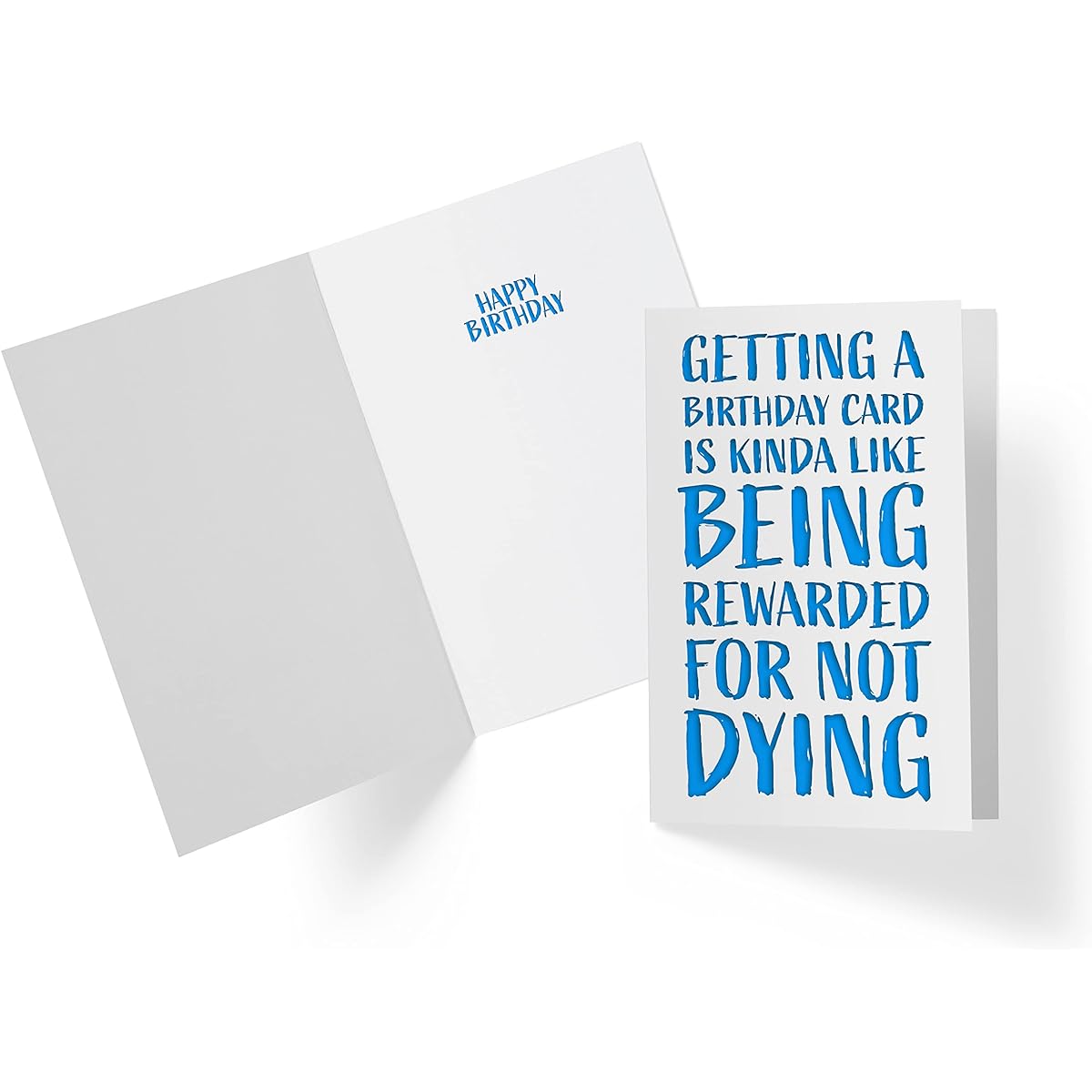 Funny Birthday Cards for Men and Women Large 5.5 x 8.5 Happy Birthday Cards for Husband, Birthday Cards for Brother, Birthday Cards for Sister, Mom, Dad, Karto Rewarded