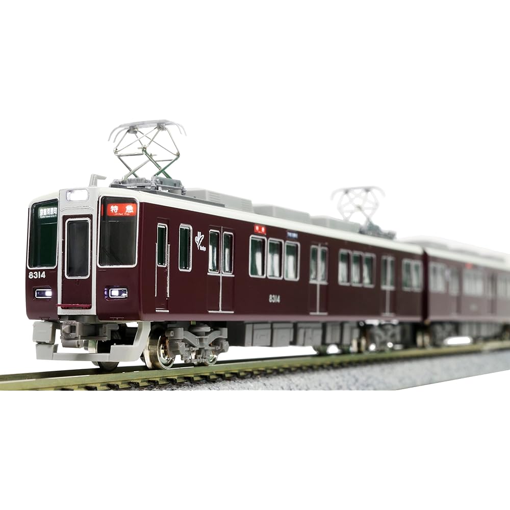 Green Max N gauge Hankyu 8300 series (secondary car, 8314 formation, white light) basic 6-car formation set (with power) 31521 Railway model train