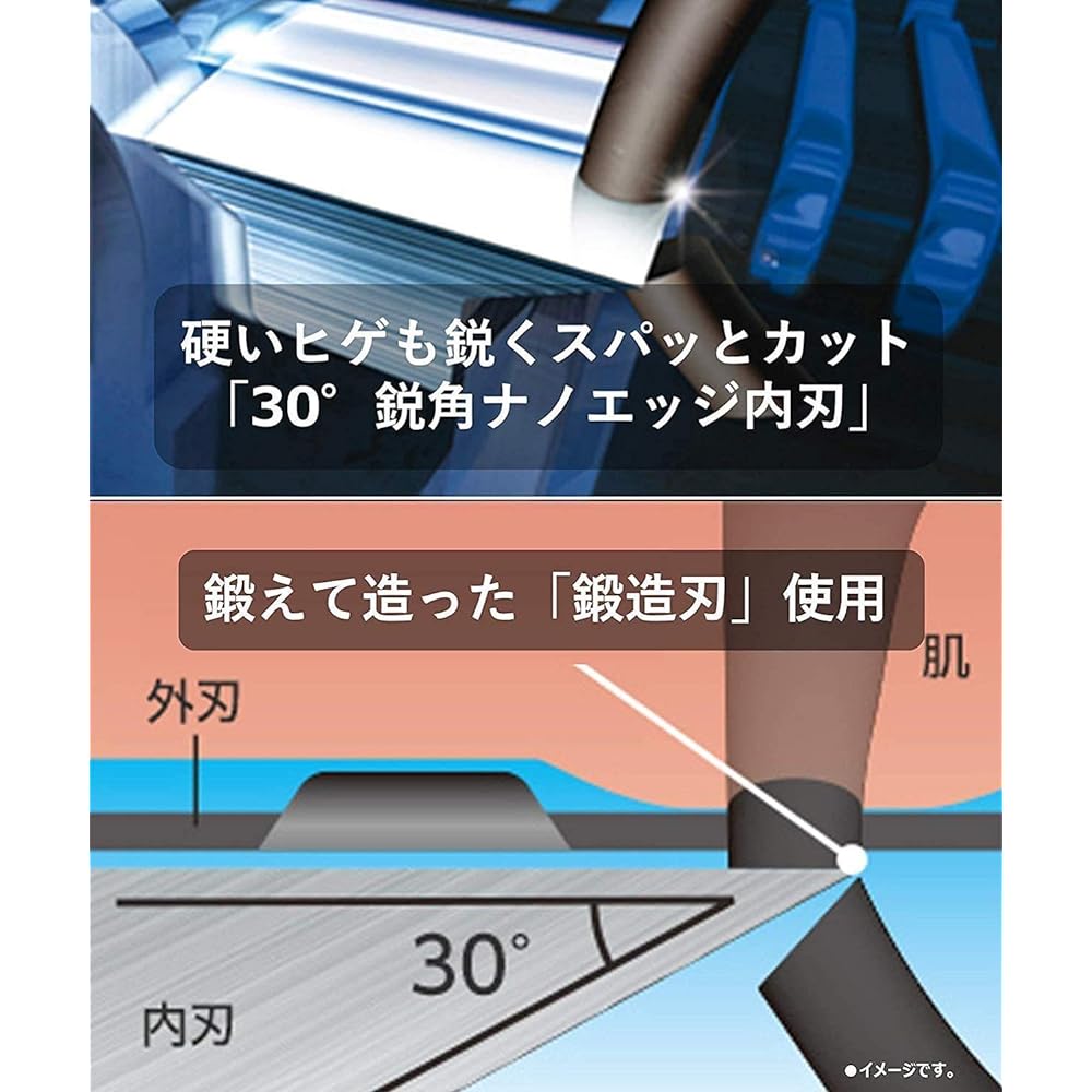 Panasonic Compact Ram Dash Men's Shaver 5 Blades Silver Tone ES-CV70-S