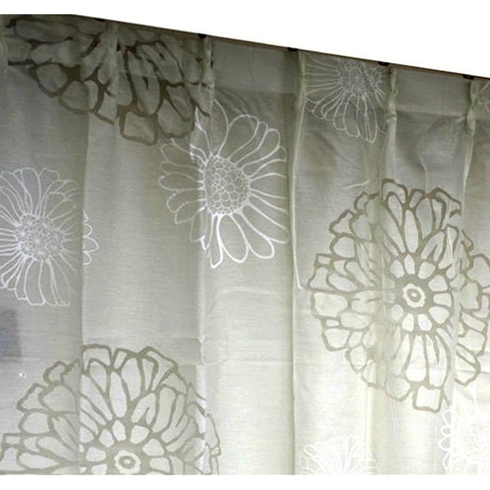 Arie Opal Processed Lace Curtain Angler Set of 2 100 x 223 cm White