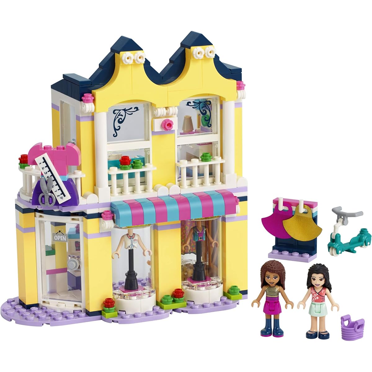 LEGO Friends Emma’s Fashion Shop 41427, Includes Friends Emma and Andrea Buildable Mini-Doll Figures and a Range of Fashion Accessories to Inspire Hours of Creative Fun, New 2020 (343 Pieces)