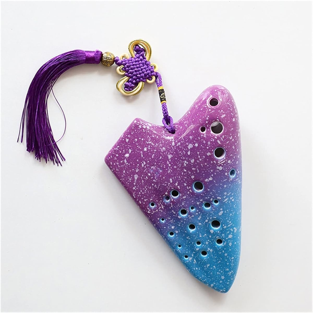 Professional Three-Tube Starry Sky Series AC Tone Ceramic Ocarina Alto C Tone Ocarina Musical Instrument Ocarina Instrument (4)