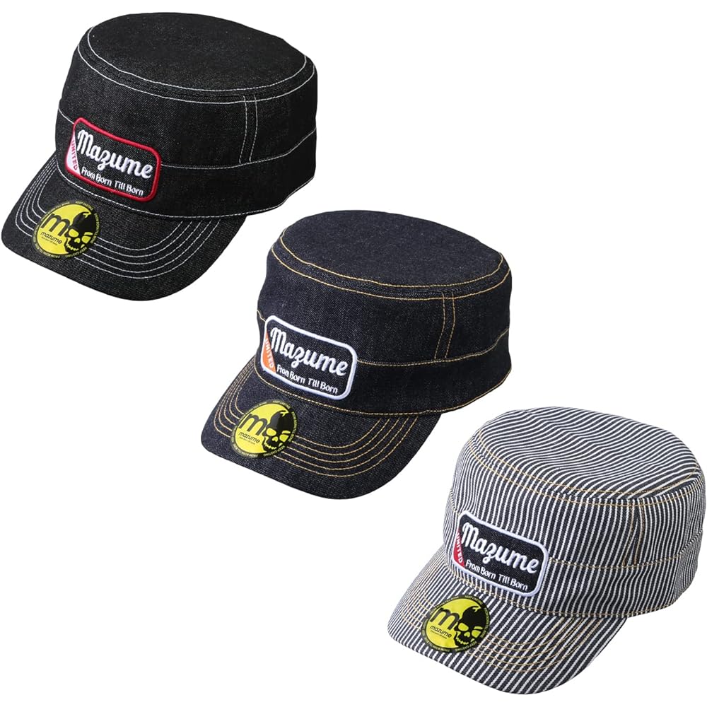 mazume Work Cap III MZCP-603-01 Black Denim Free(56~60cm)