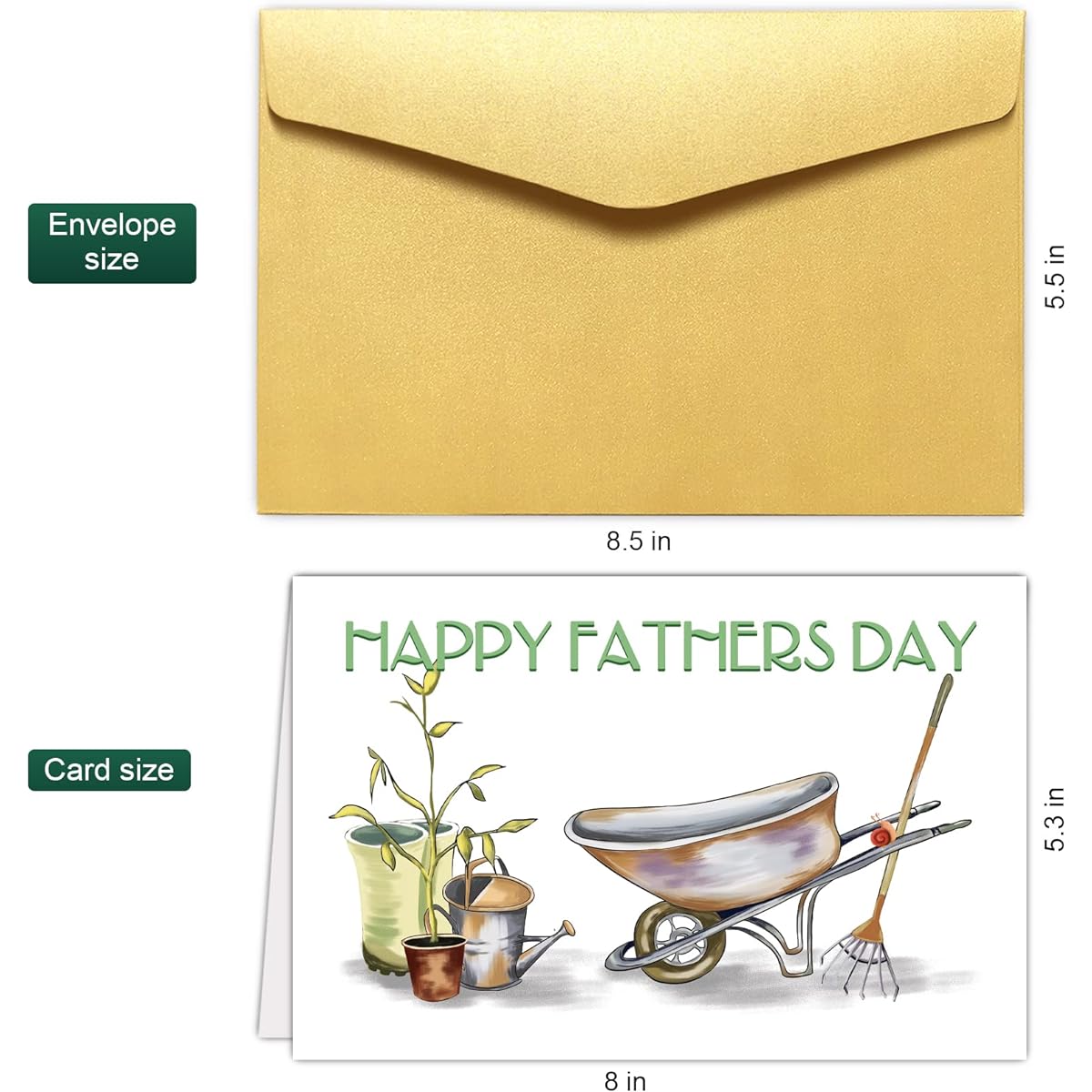 Happy Father's Day Greeting Cards Gardening Father's Day Cards Gardening Dad Cards Father's Day Cards Father's Day Cards for Him Wheelbarrow Wellies Flower Pots
