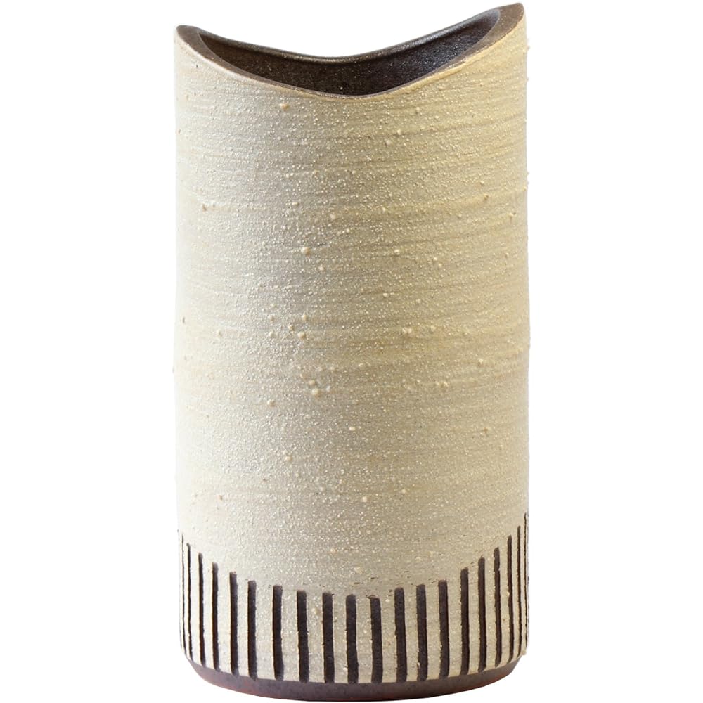 Taori "Shigaraki Yaki" White Clay Hakuguchi Umbrella Stand C402
