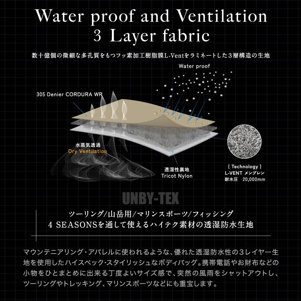 Kamakura tent×AS2OV KAMAKURA TENMAKU WATER PROOF CORDURA 305D FANNY PACK fanny pack