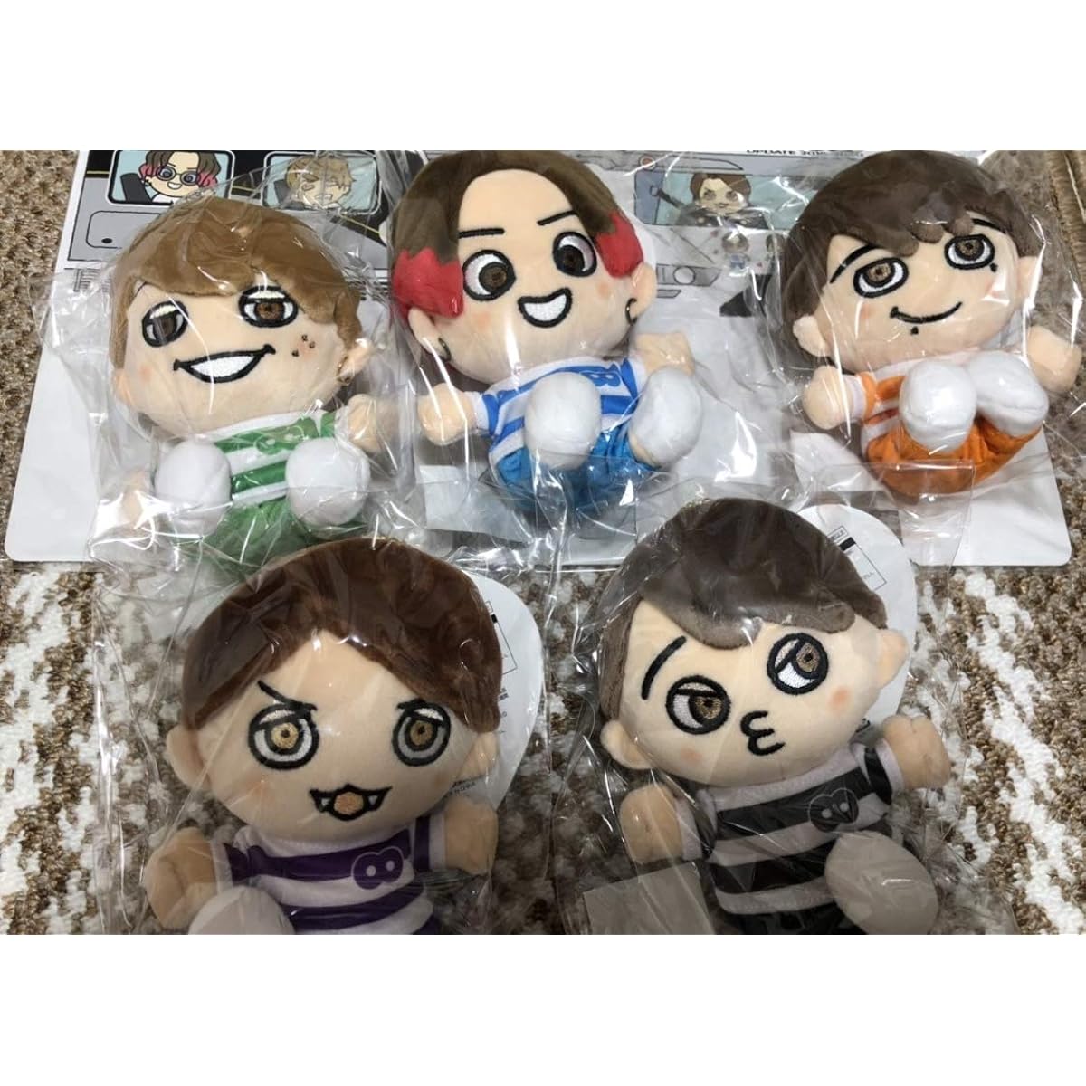 Kanjani∞ Chibi Plush 5-piece set with box Update 47 Prefecture Tour 2020 Goods Plush Johnny's boy upd8