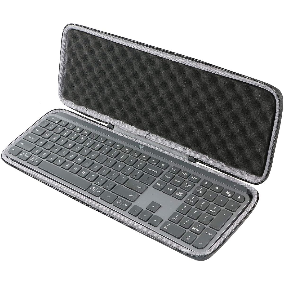 co2CREA Travel Storage Carry Case Cover for Logitech MX Keys/MX Keys S/MX Keys Plus Advanced Wireless Backlit Keyboard (Box Only) (Case for MX Keys Keyboard, Black)