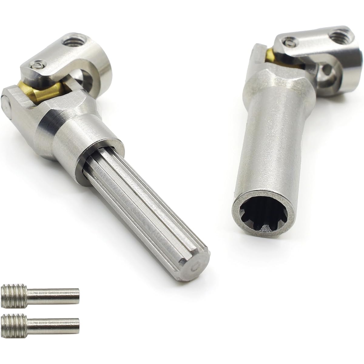 Raflot Drive Shaft Stainless Steel Heavy Duty Drive Shaft for 1/10 RC Car Crawler Axial SCX10 90046 AXI03007 TRX4 Redcat Gen8(75-96mm)