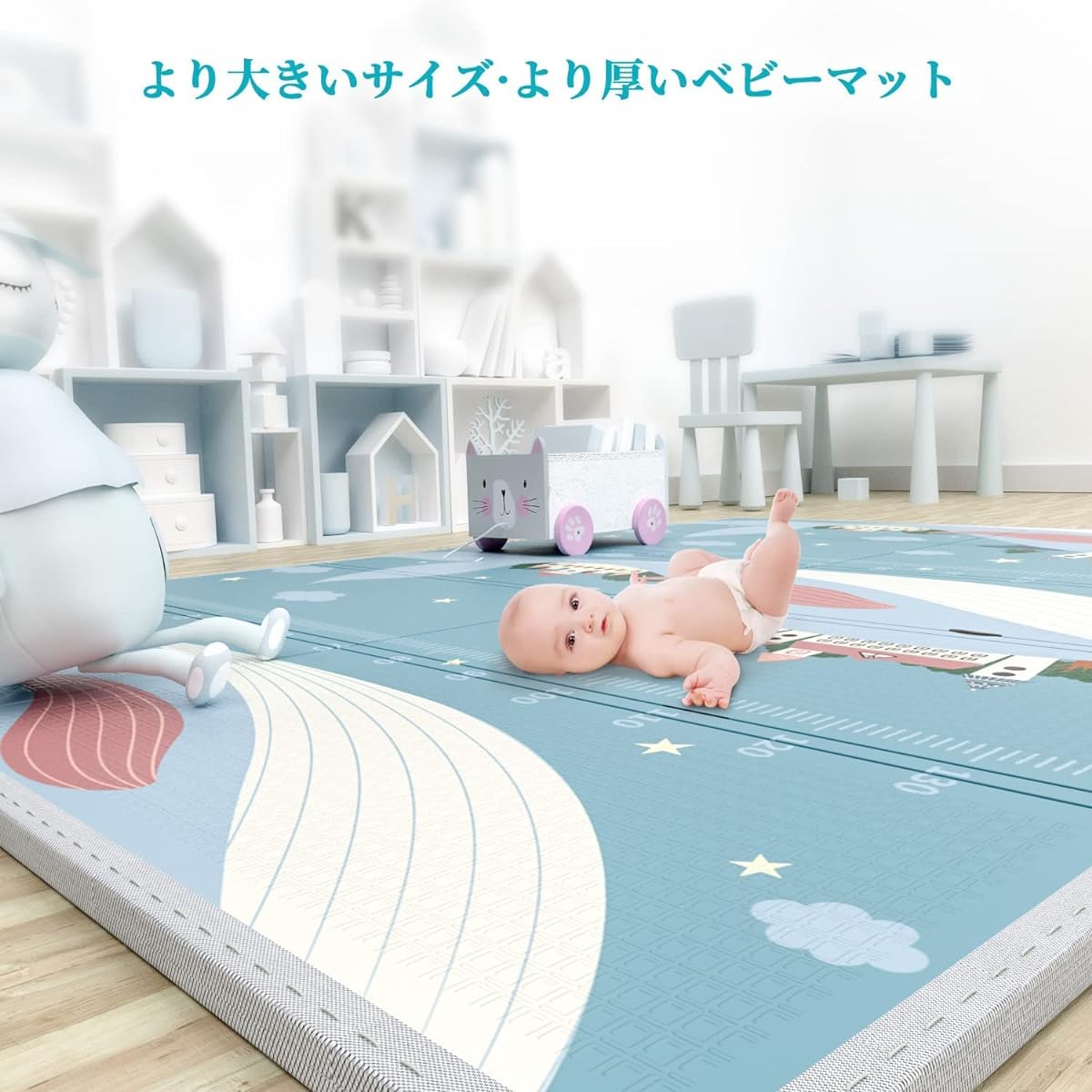 Baby mat 200x180x1.3cm thick Baby play mat Upgraded play mat Baby Baby mat