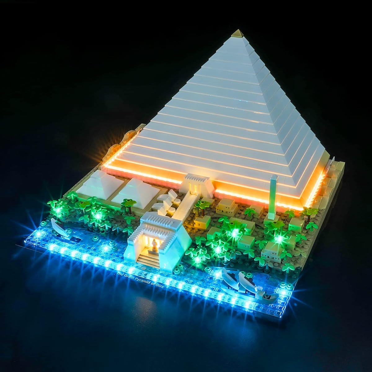 BRIKSMAX LED Lighting Kit for LEGO-21058 Great Pyramid of Giza - Compatible with Lego Architecture Building Blocks Model - Lego Set Not Included