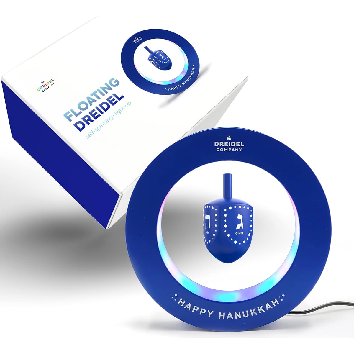 Hanukkah Floating Dreidel Chanukah Decoration (O-ring Floating Dreidel)