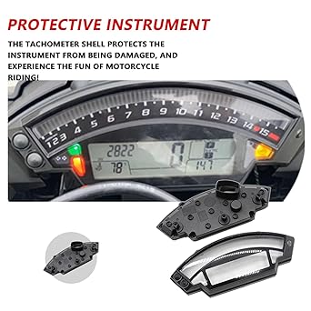 INLIMA Kawasaki ZX-10R ZX10R 2011 2012 2013 2014 Motorcycle Speedometer Case Odometer Case Instrument Gauge Cover Tachometer Cover (Size : BOTTOM)