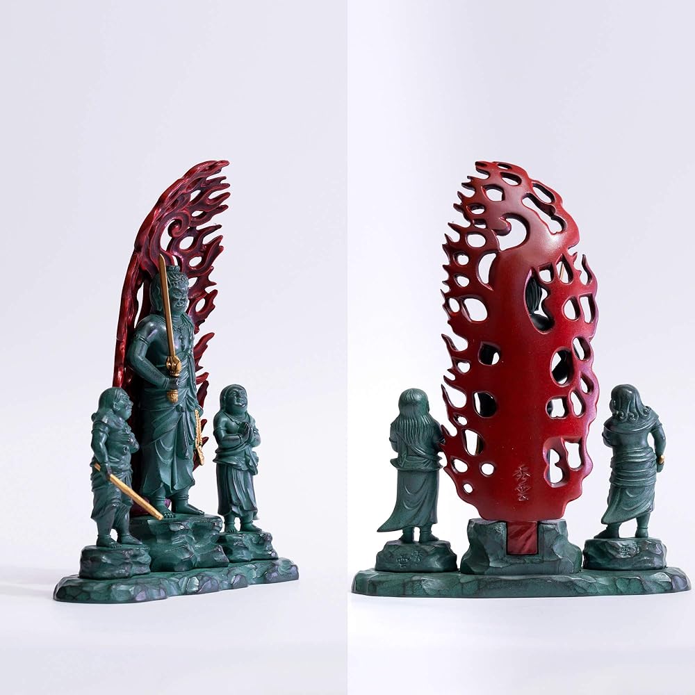 Buddha statue Doji Fudo Myoo 16cm (painted in bronze) Buddhist sculptor: Hideun Makita Original model ___ (born in the year of the Rooster) Zodiac guardian principal image Fudo Sanzon Takaoka bronze ware (Doji Fudo Myoo B)