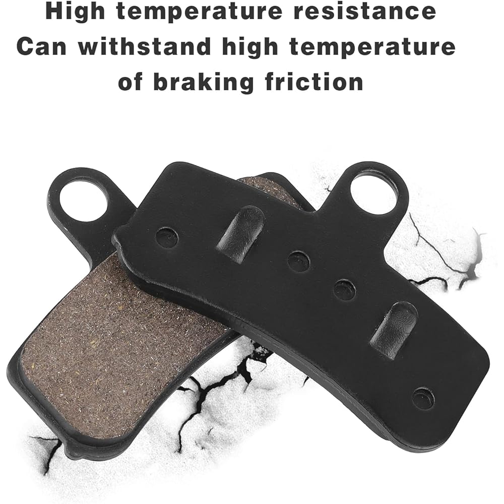 Sollon Front and Rear Brake Pads for Harley-Davidson Fatboy Heritage Softail Classic Dyna Wide Glide Super Glide Softail Standard Lowrider Street Bob Rocker C Night Train Softail Custom