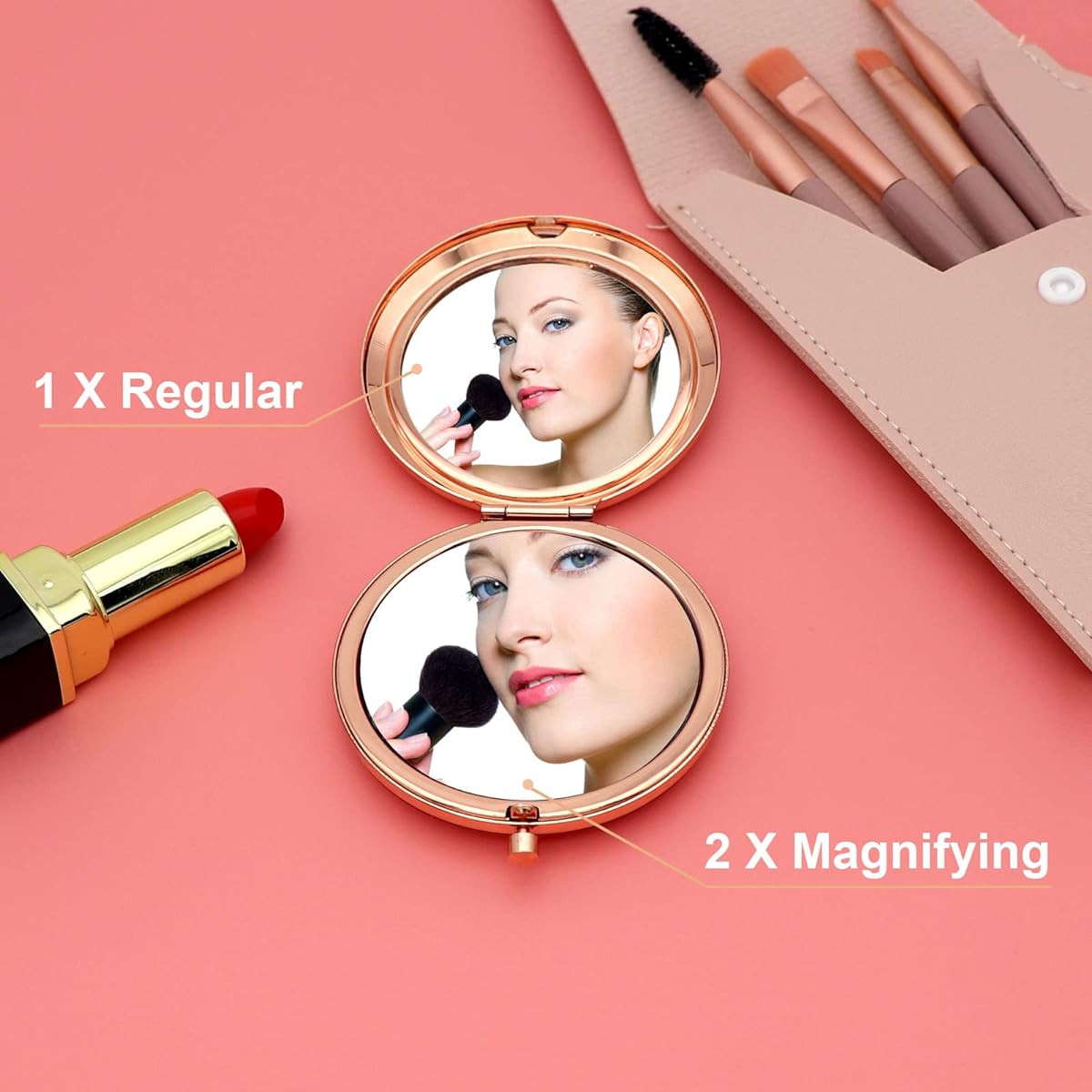 13th Birthday Gift Inspirational Gift Travel Makeup Mirror 13th Birthday Gift Girl Teen Daughter Niece Granddaughter Happy Birthday Gift Gift for Sister Compact Mirror Daughter Gift from Mother