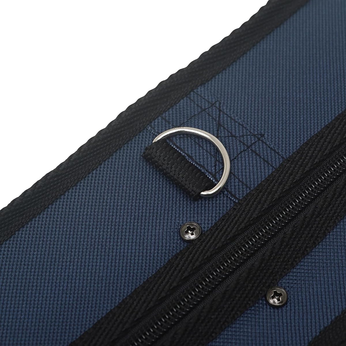 Lightweight Violin Case Violin Case Triangular Violin Bag with Hygrometer Handheld Violin Case Violin Storage Case (Color: Blue, Size: One size)