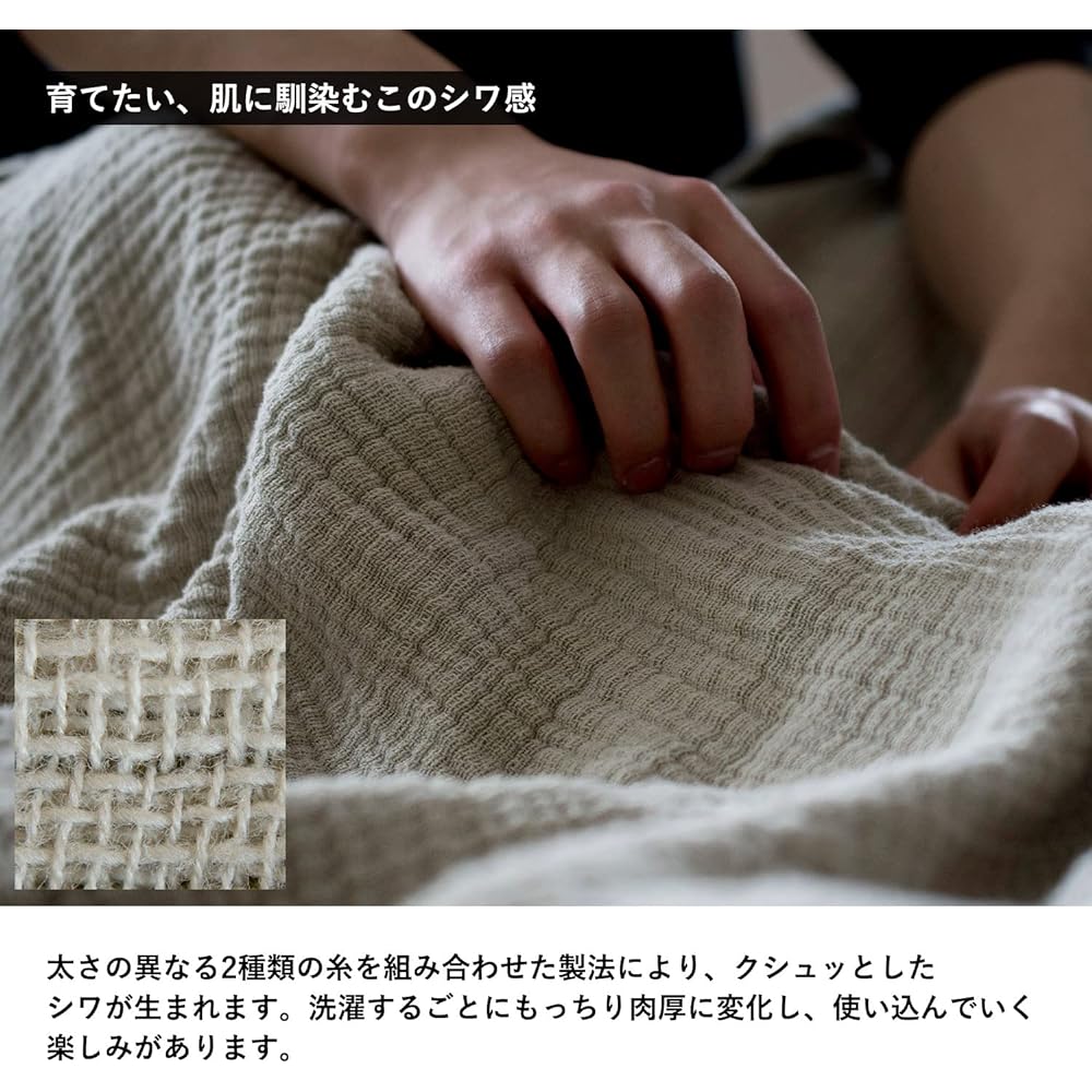 Tramparan Gauze Blanket Imabari Feeree Feeree Towel Blanket Imabari Towel Single Approx. 135 x 195cm Smooth Made in Japan 100% Cotton Gauze 4 Ply (Sky Gray)