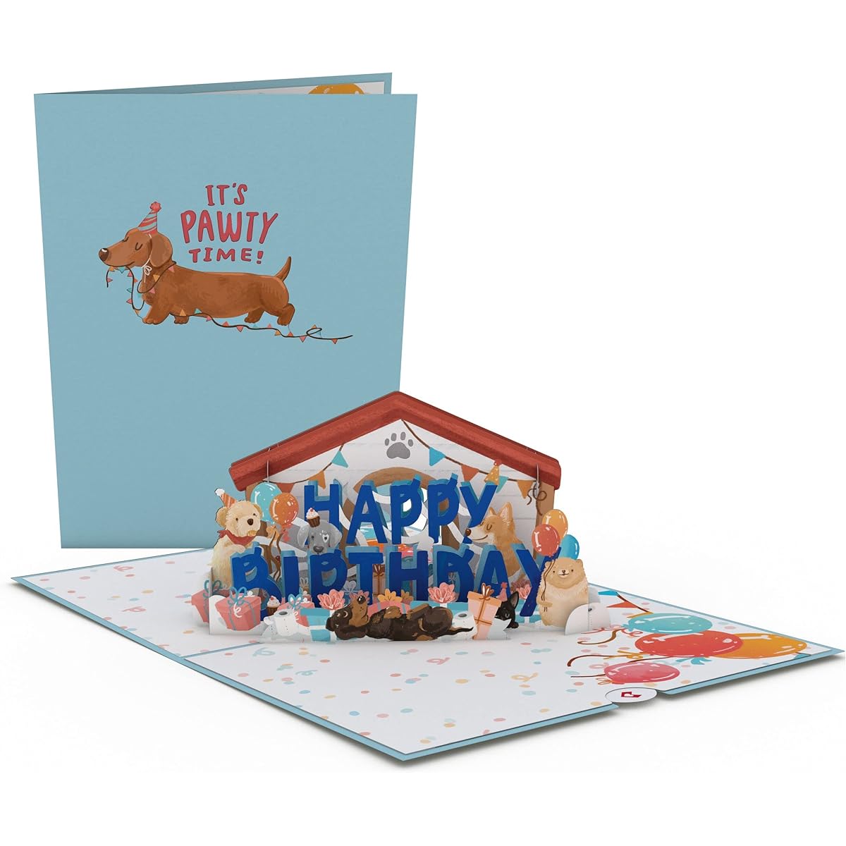 Lovepop DOG Happy Birthday Card with Pop-up Gift Birthday Card Handmade 3D Pop-up Greeting Card Birthday Card 5 x 7 Inch