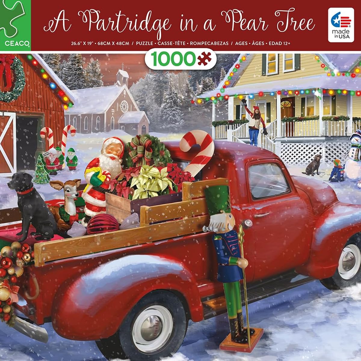 Ceaco - Classic Christmas - Partridge in a Pear Tree - 1000 Piece Jigsaw Puzzle