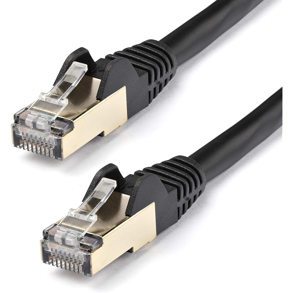 StarTech.com Category 6a LAN Cable 7m Black Anti-Break RJ45 Connector CAT6a Ethernet Cable 6ASPAT7MBK