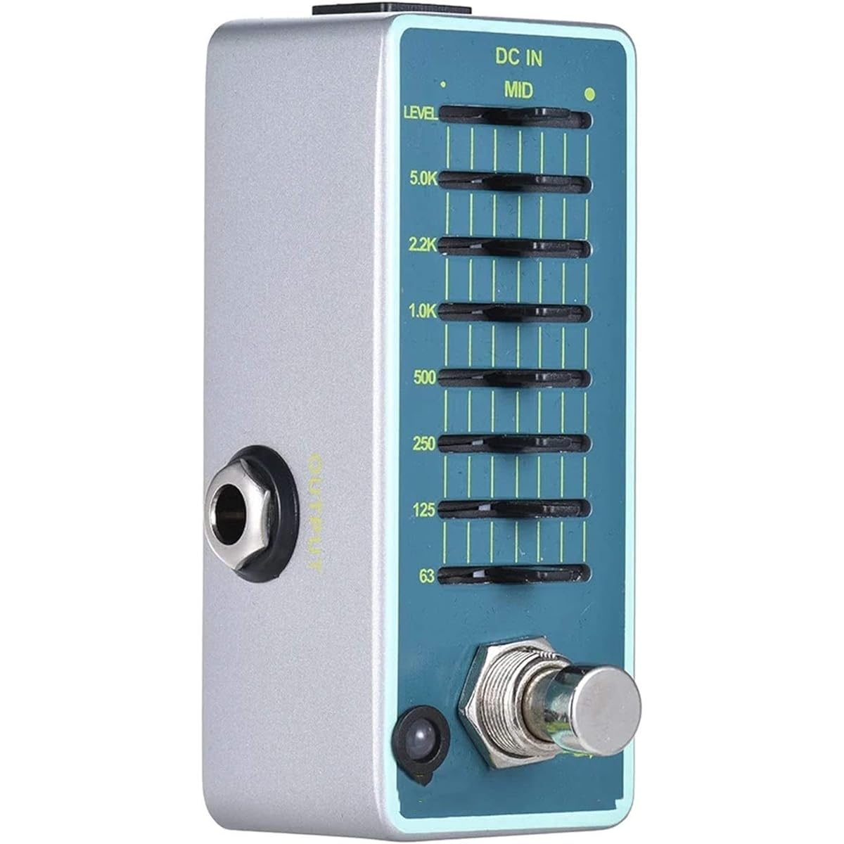 Guitar Effect Pedal Guitar Equalizer Effect Pedal 7 Band EQ Full Metal Shell Guitar Effect