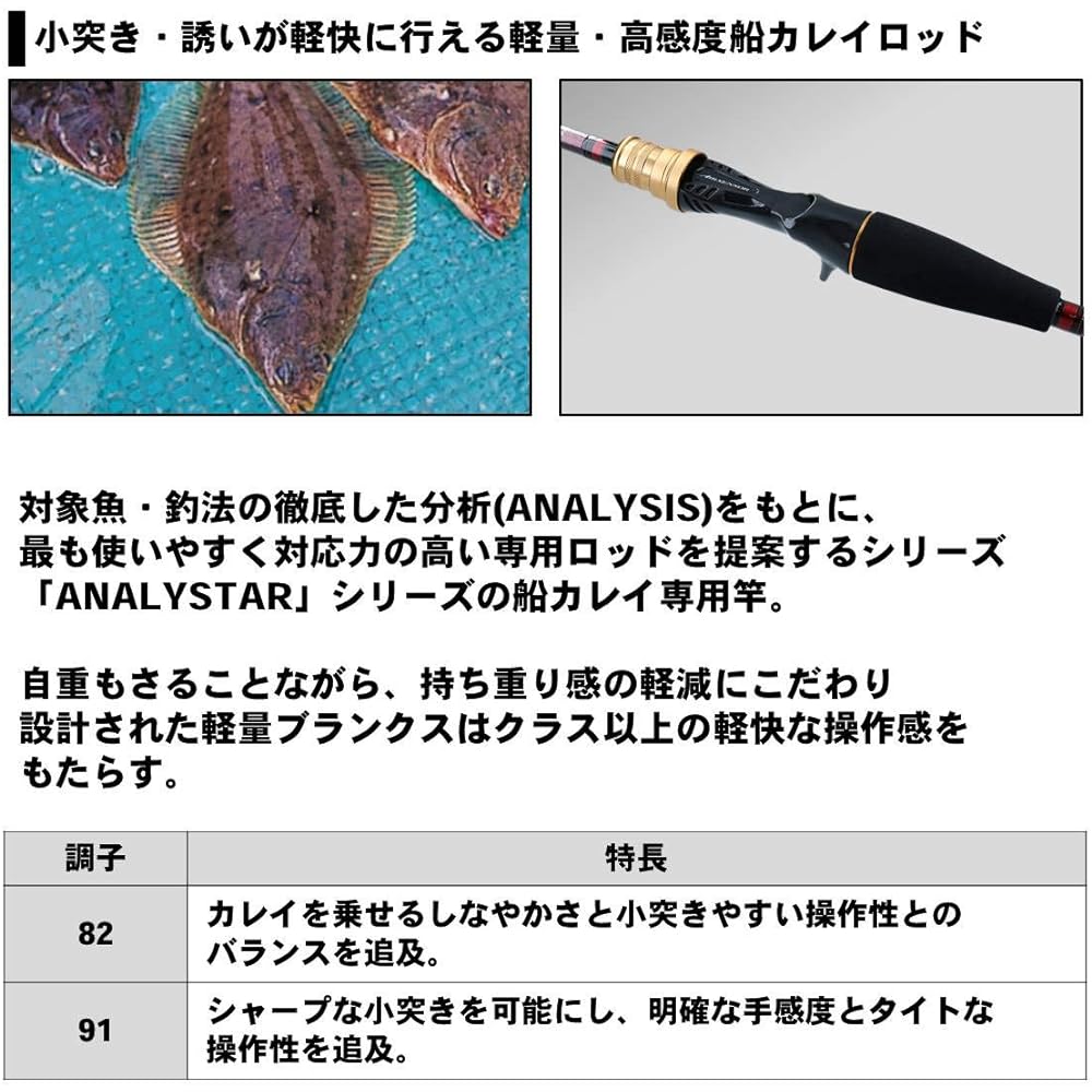 DAIWA Boat Rod Analystar Flatfish R Fishing Rod