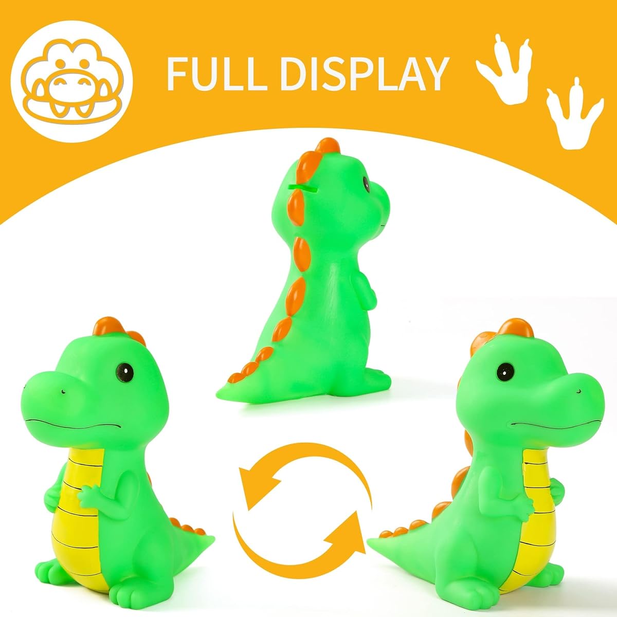 H&W Dinosaur Piggy Bank Dinosaur Cubs Piggy Bank First Coin Bank Green (WK27-D5)