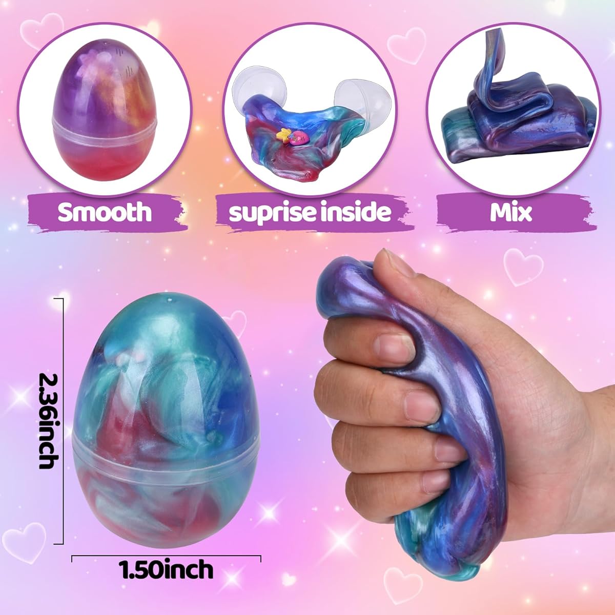 easter eggs with slime