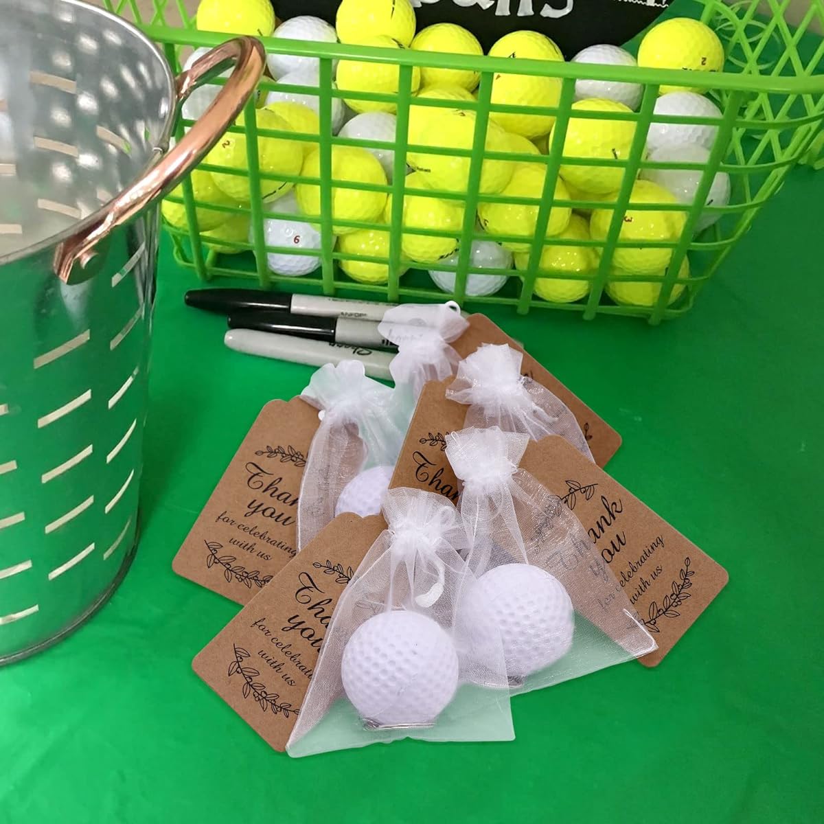 72 Pieces Golf Keychains Golf Party Favors Kids Sports Stress Ball Goodie Bag Gift Decoration Boys Girls Backpack School Golf Theme Birthday Party Supplies Team Player Prize Carnival Reward