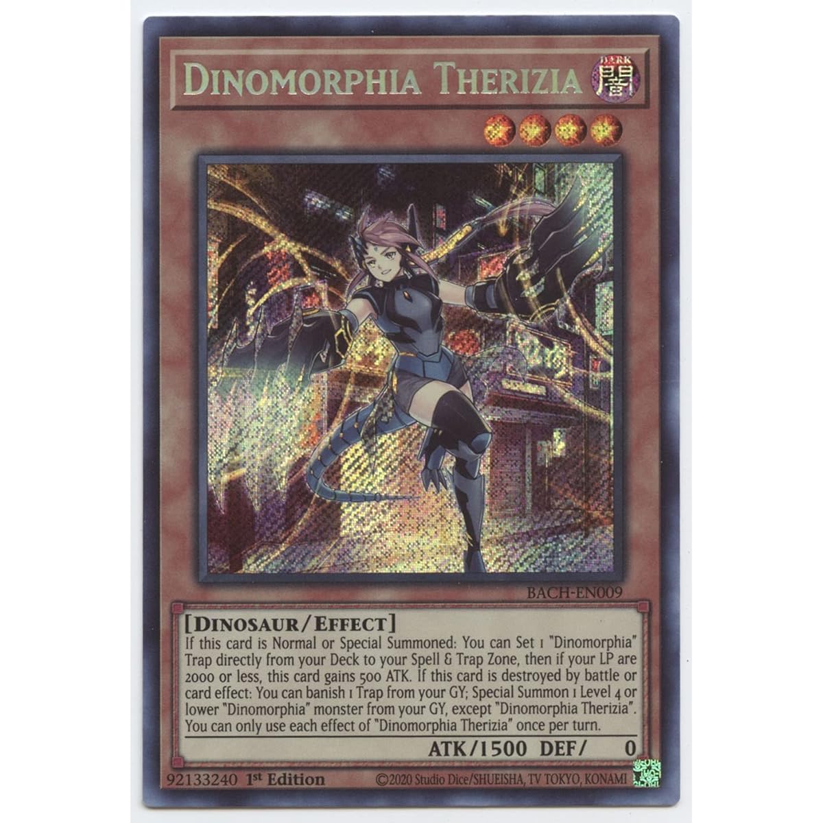 Dinomorphia Territsia BACH-EN009 Secret Rare First Edition