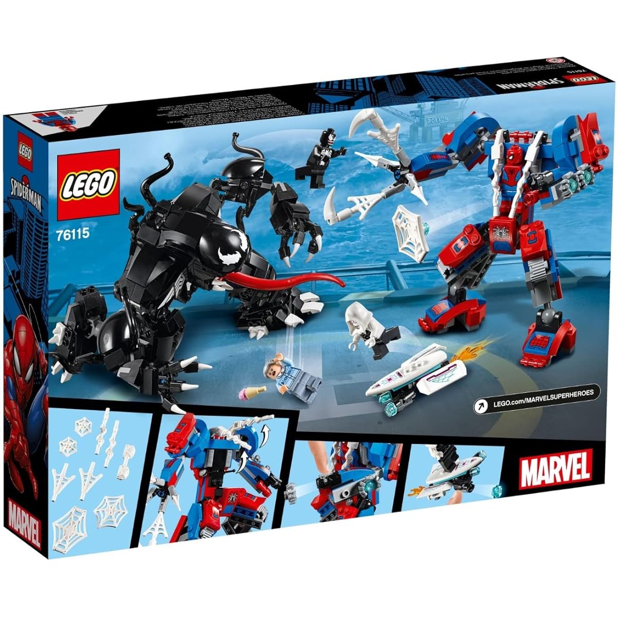 LEGO Super Heroes Spider-Man vs. Venom 76115 Block Toy for Boys