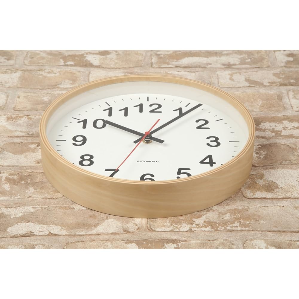 KATOMOKU plywood wall clock 2 sweep (continuous second hand) km-42M φ252mm