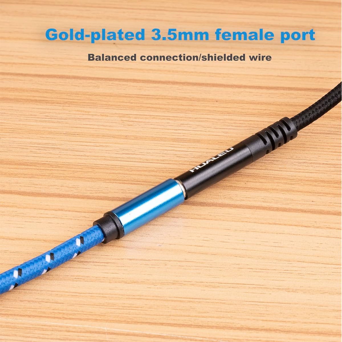HUALEU 1ft 1/8" Jack Female to XLR Male Adapter Cable 3.5mm Female to XLR Male Stereo Audio Adapter Cable 3 Pin XLR Male to 1/8 TRS Female for Microphone Mixer