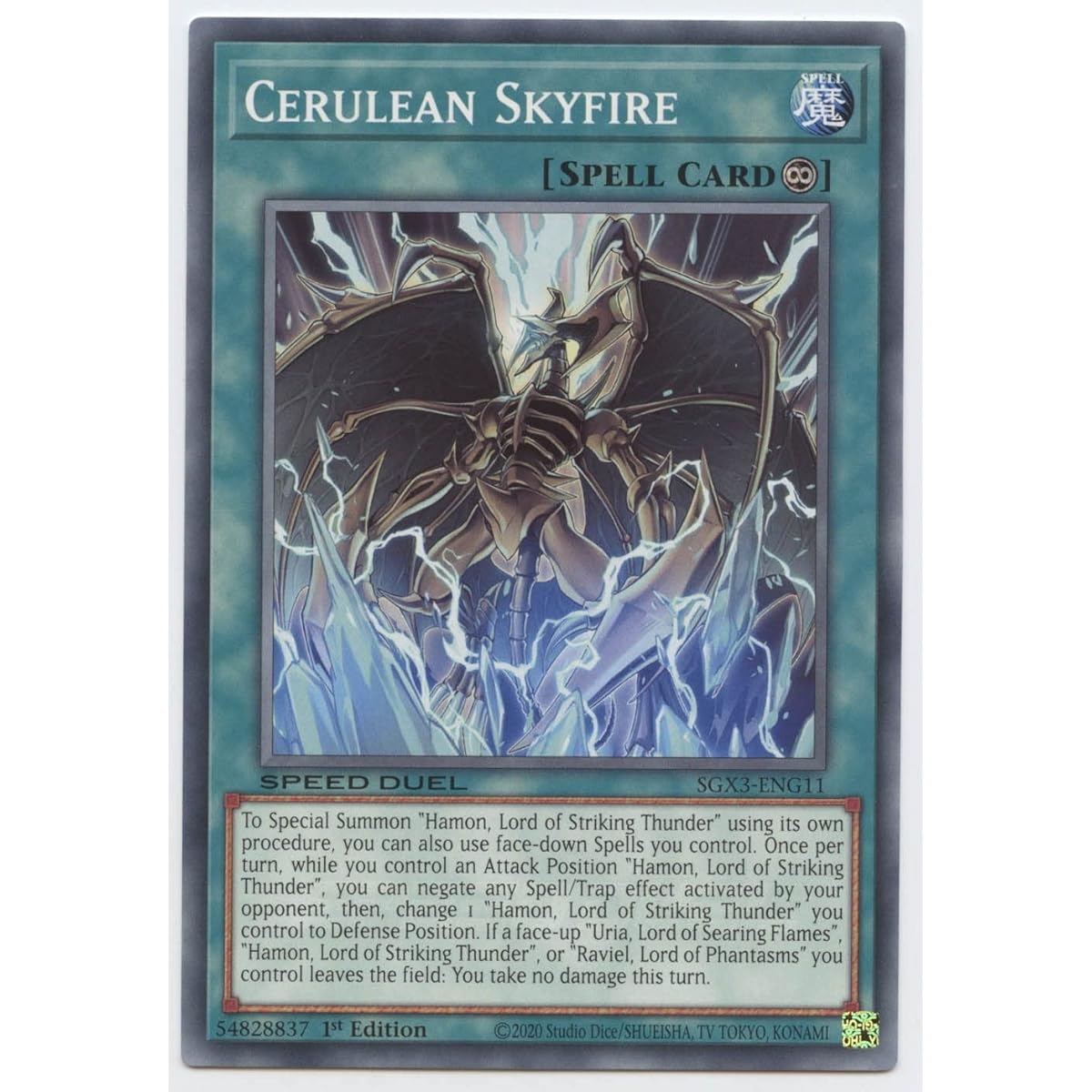 Cerulean Skyfire - SGX3-ENG11 - Common - 1st Edition.