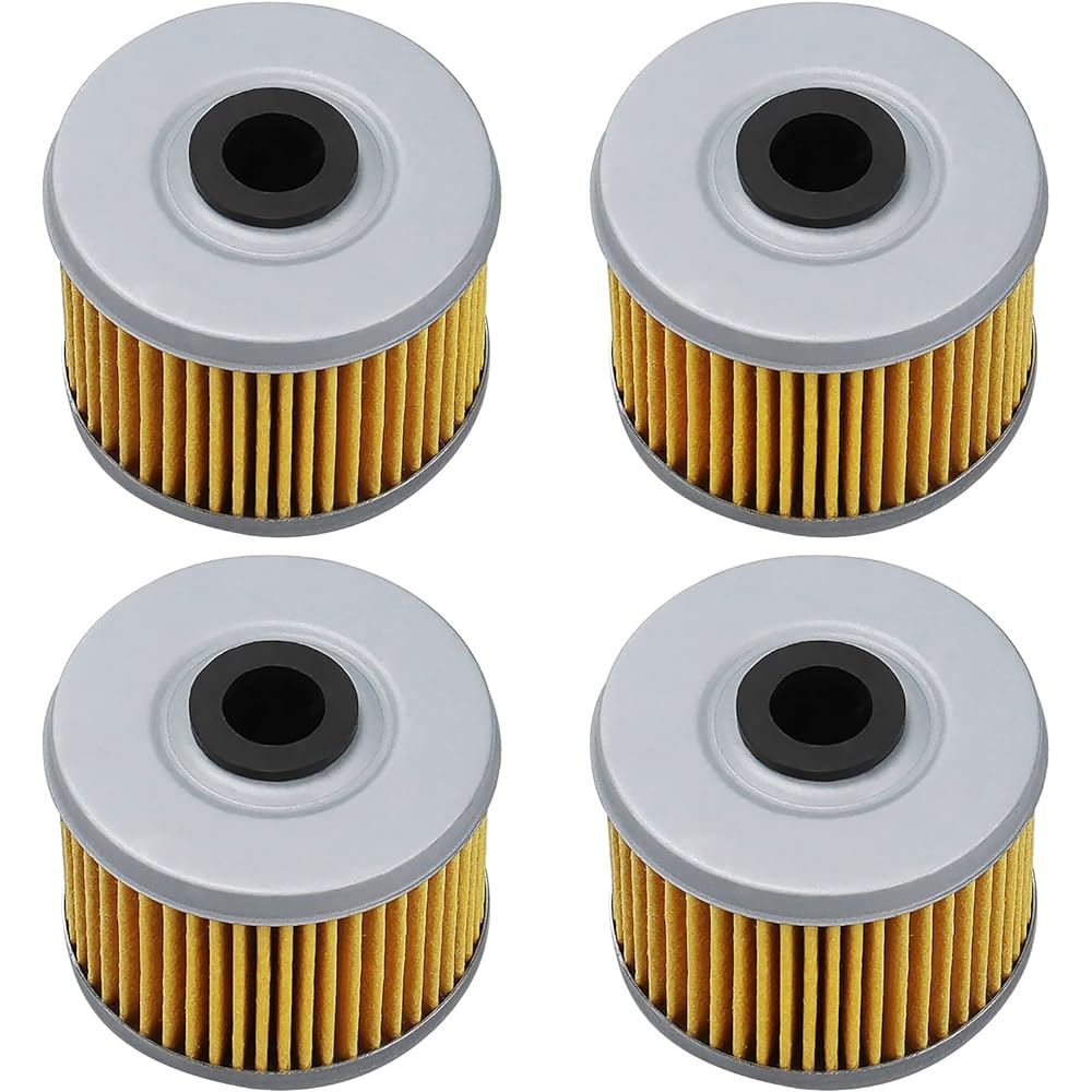 Cyleto Oil Filter for Honda CB300F 15-17 CBR250R 11-13 CBR300R 15-17 AX-1 NX250 88-95 Pack of 4
