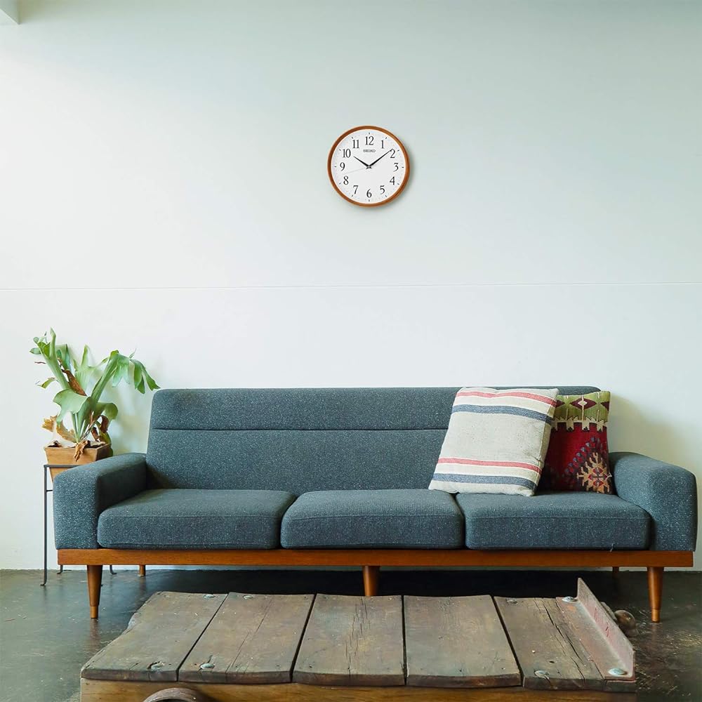 Seiko Clock Wall Clock Natural Radio Brown Wood Diameter 320 x 52mm KX264B