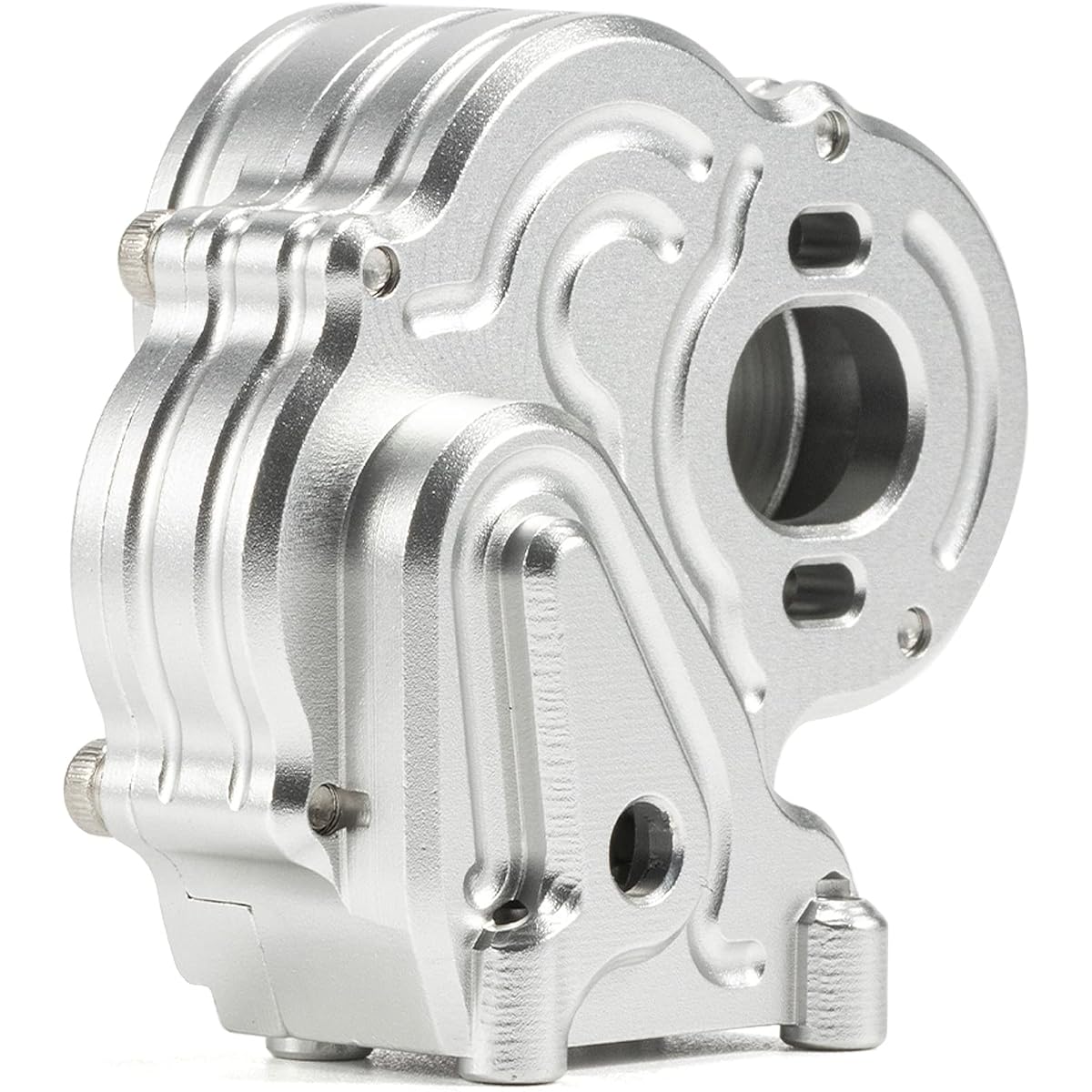 RC Car Gearbox for Axial RC Crawler 1/18 UTB18 Capra Unlimited Trail Buggy RTR Upgrade Parts Transmission Case (Silver Gearbox)
