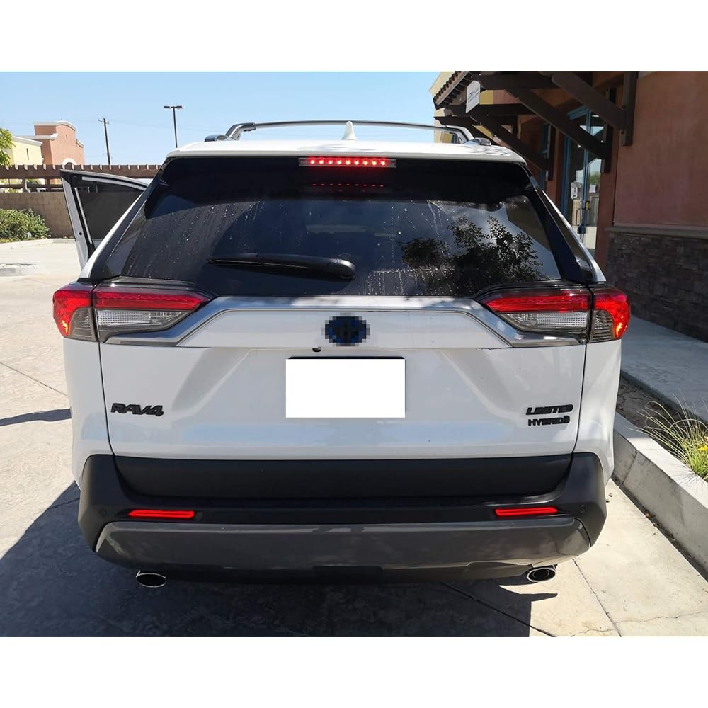 iJDMTOY (2) Lexus Tail Light Style Red 3D Optic Style LED Bumper Reflector Light Replacement for Lexus & Toyota Stock Bumper Reflective Lens