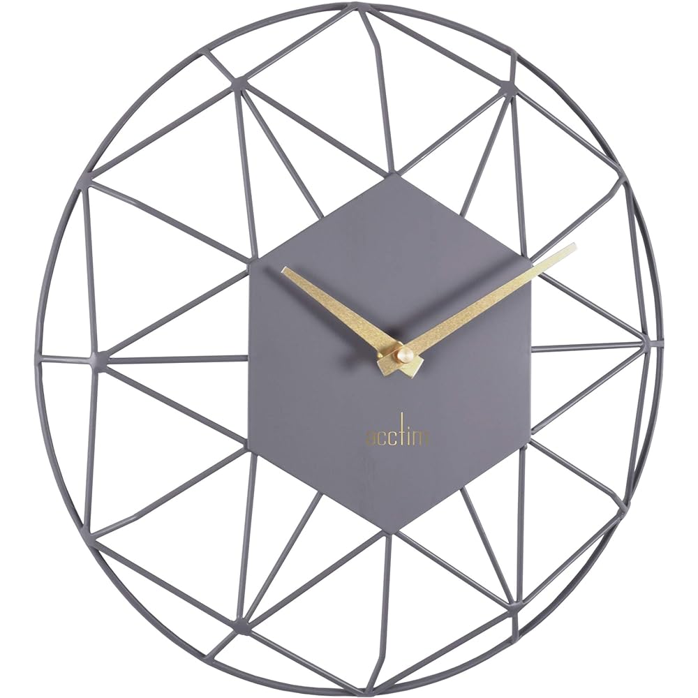 acctim CLOCKS ALVA Wall Clock Owl Gray AC29577