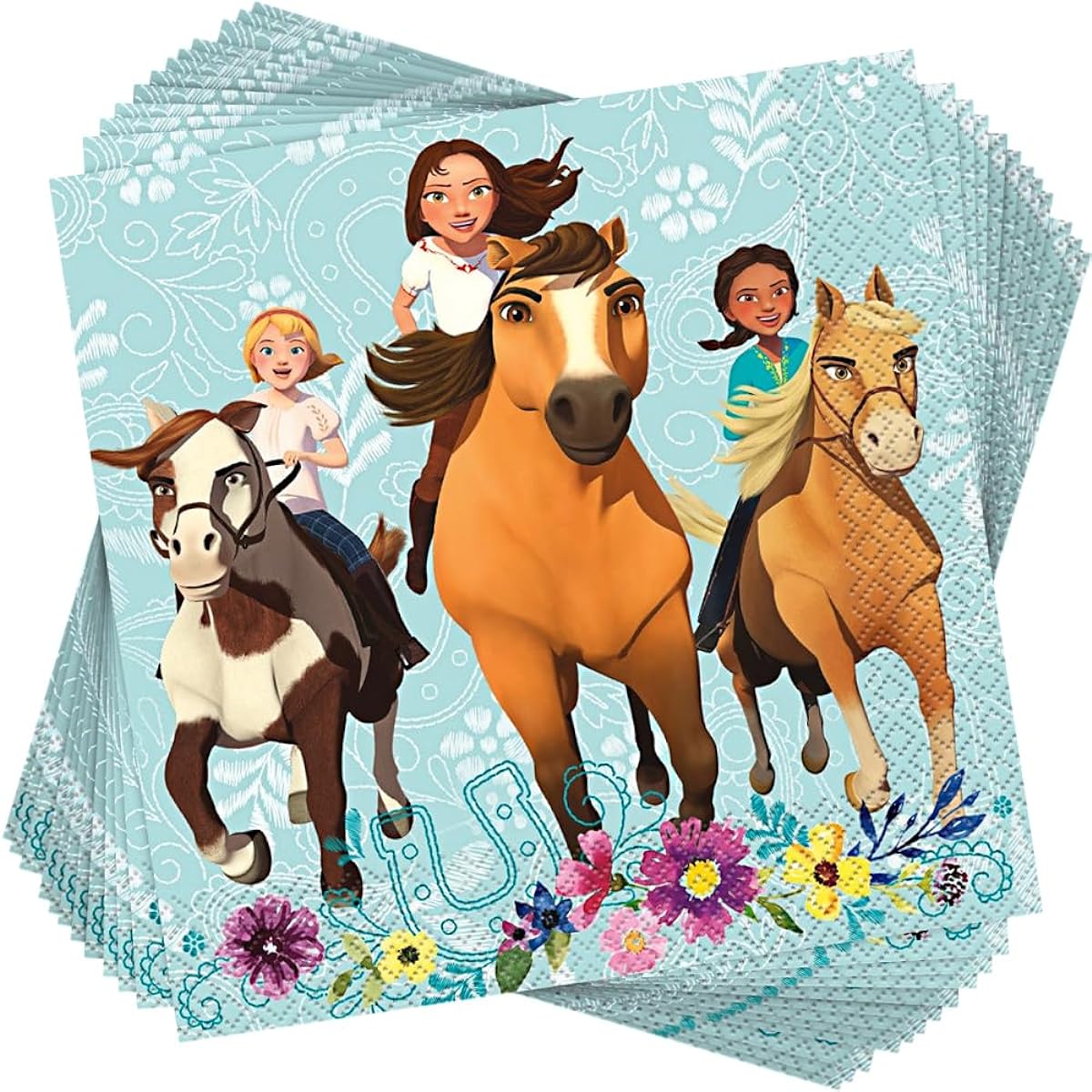 Unique Industries Spirit Riding Free Lunch Napkins 6.5" x 6.5" (16)